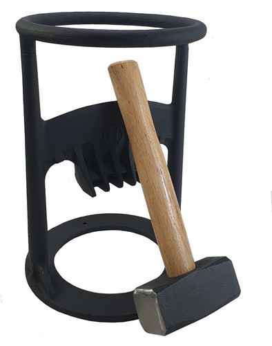 Holzspalter 30cm hoch schwarz inkl. Fäustel