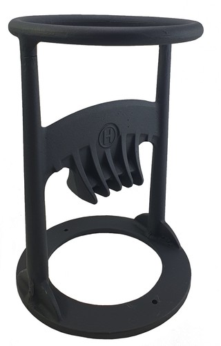 Holzspalter 30cm hoch schwarz