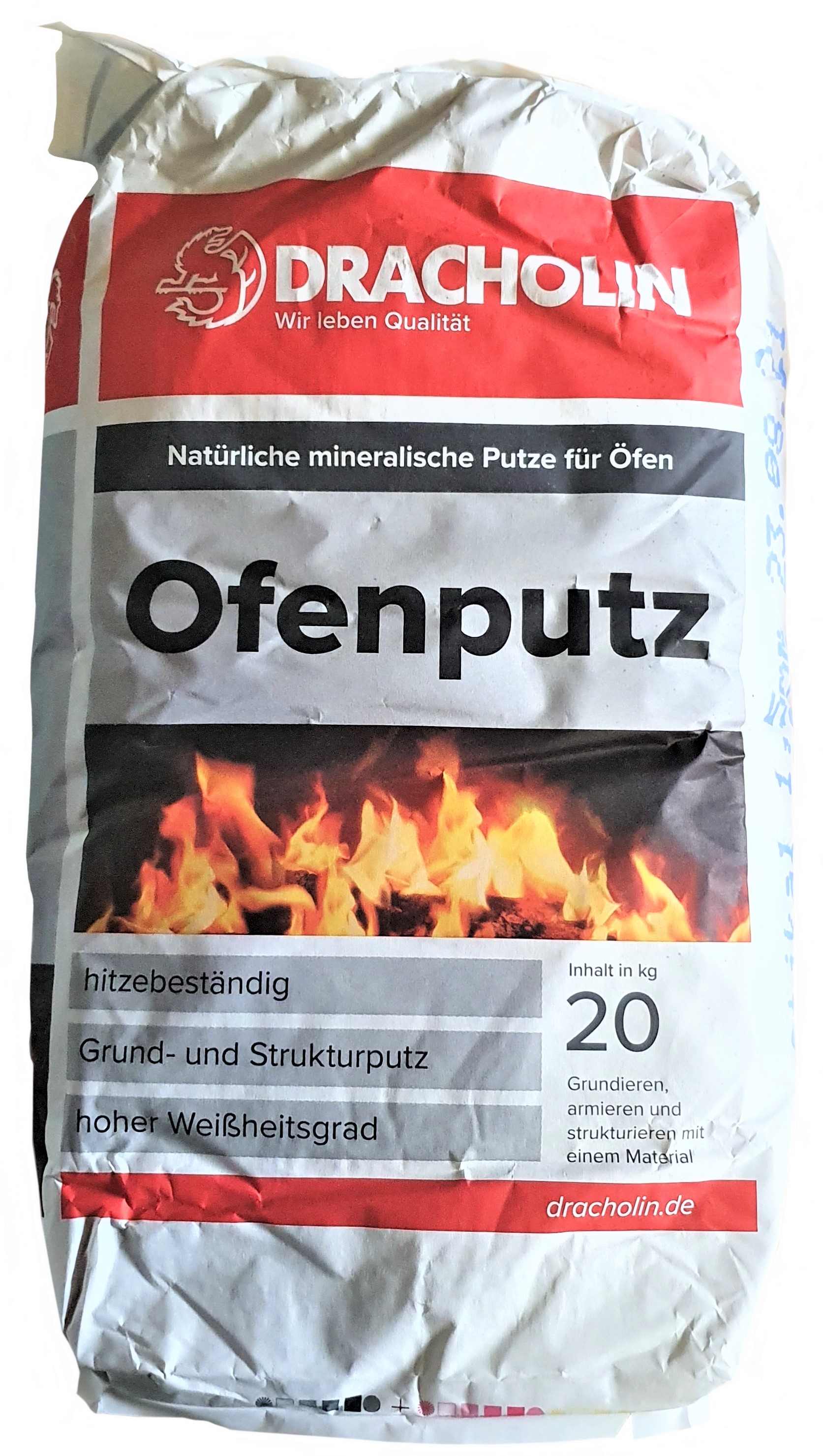Dracholin-Ofenputz2dNSEjjqjg2foc Dracholin Ofenputz 0 - 1 mm weiß "Fein" 20kg