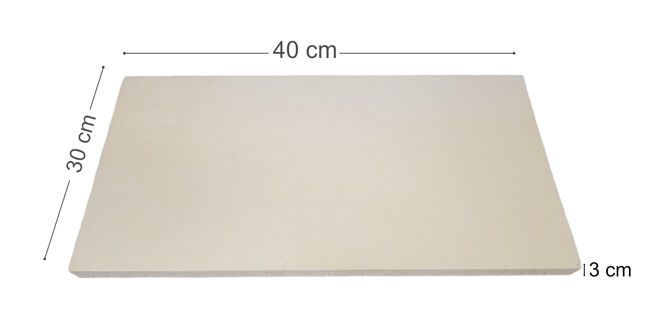 Bemassung-40x30x3_2XOtm7jrZaqKvH Pizzaplatte eckig 40 x 30 x 3 cm