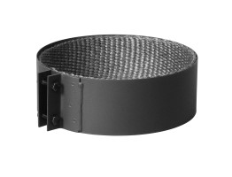 5338078_0 Möck Primus Rauchrohrbride  Ø 150 mm innen Ø 204 mm außen, schwarz metallic