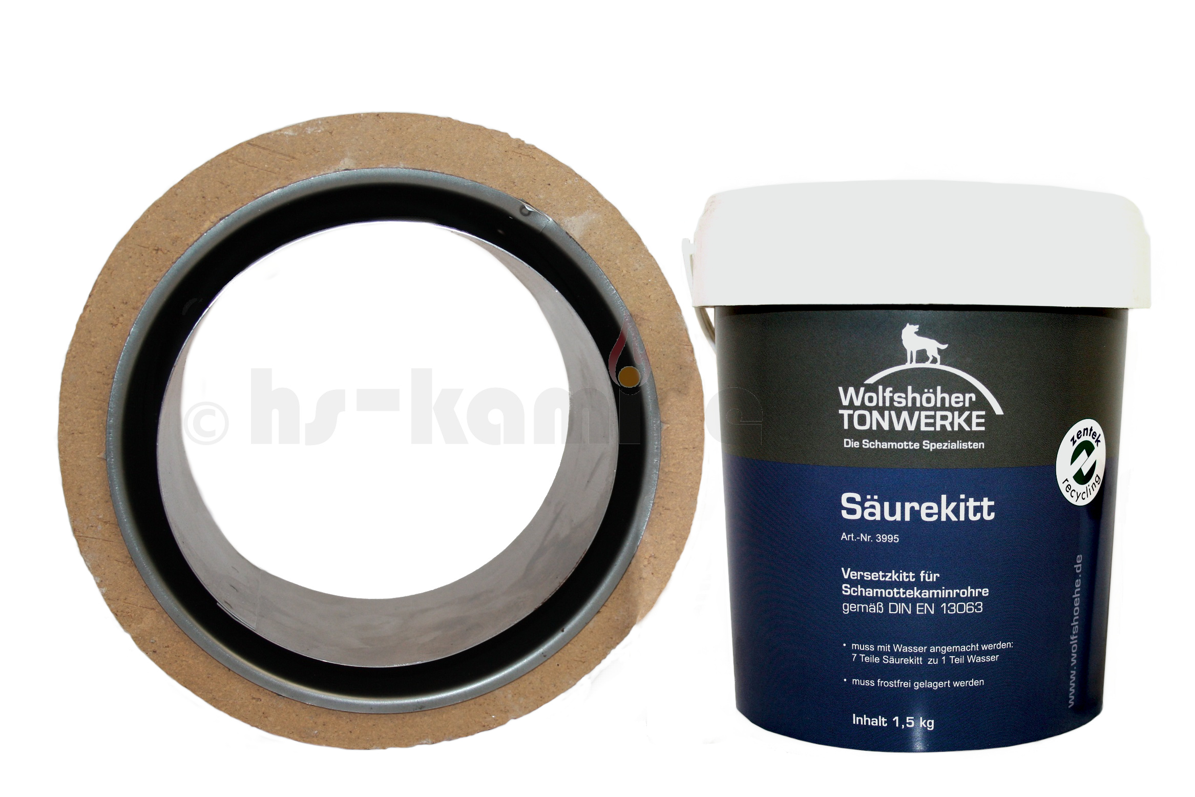 Schamottestutzen-Wandfutter-mit-Aufweitung-Logo Sondergröße Ø 180 Schamottestutzen mit Aufweitung + Wandfutter