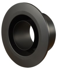 Möck Primus Doppelwandfutter mit Rosette Ø150mm innen Ø200mm schwarz metallic